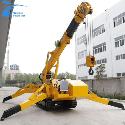 Mini Electric Hydraulic Truck Crane Mobile Crawler Crane expert in narrow space