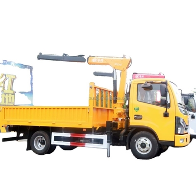 TRUCK CRANE 4x2 5 Ton Truck Mounted Crane Arm Hydraulic Telescopic Straight Construction Truck Crane