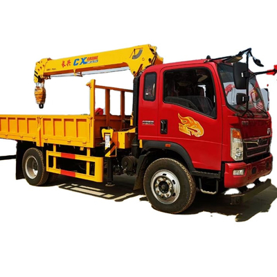 TRUCK CRANE SINOTRUCKHOMAN 5 Ton Telescopic Straight Boom Crane Truck Mounted Crane FACTORY SUPPLY