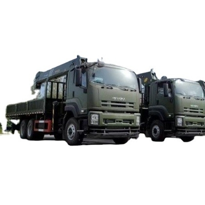 TRUCK CRANE 10 ton truck with NEW SQ10SK3Q straight boom truck 6x4 crane truck crane for sale