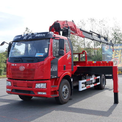 Factory ShenBai Crane 12 TON Folding Arm Crane FAW 4X4 Supply Truck Directly With Mini Crane Car For Sale