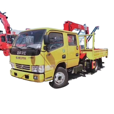TRUCK CRANE Cheap Price 3.5Ton Small Truck Mounted Crane Lorry Loader Hydraulic Double Row Crane