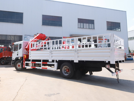 TRUCK CRANE China 8Ton 4 Section Small Folding Arm Boom Lift Hydraulic Telescopic Truck Joint Cranes On Sale