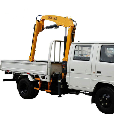 TRUCK CRANE Mini Pickup Knuckle Boom 2T Truck Crane For Lifting Small Carge