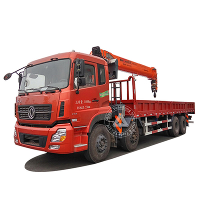 TRUCK CRANE Lorri 14 ton 8x4 manual hydraulic telescopic boom arm features mount dongfeng cargo truck mounted crane for sale